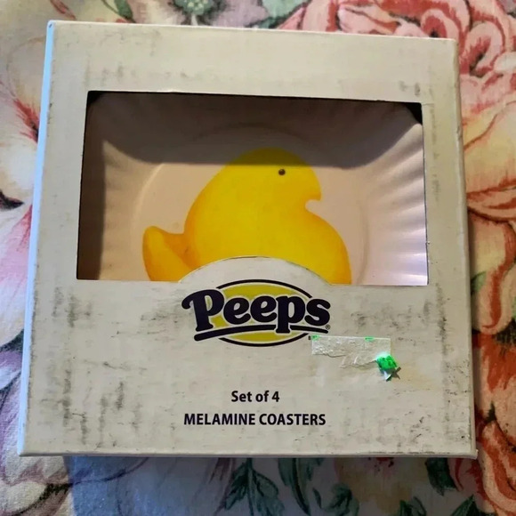 Easter Peeps Melamine Coaster Set Of 4 - Picture 1 of 3